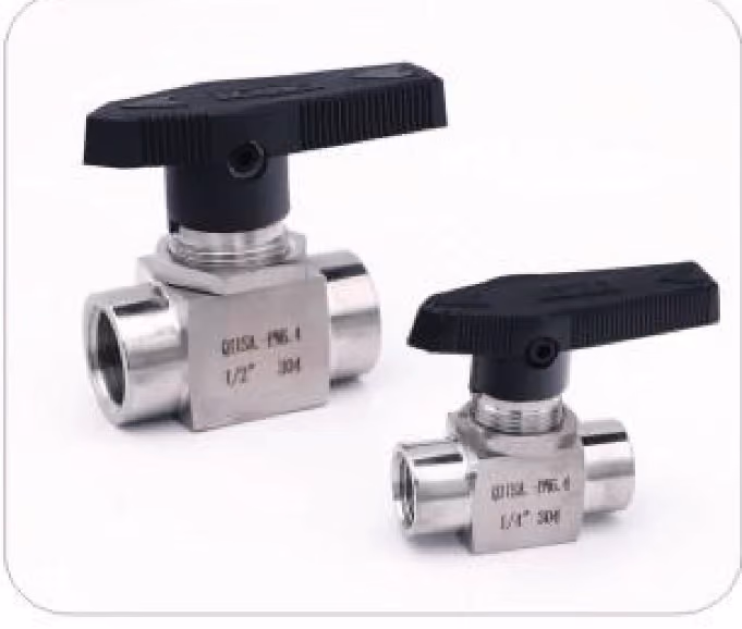 Female-threaded stainless steel ball valve — catalog sample