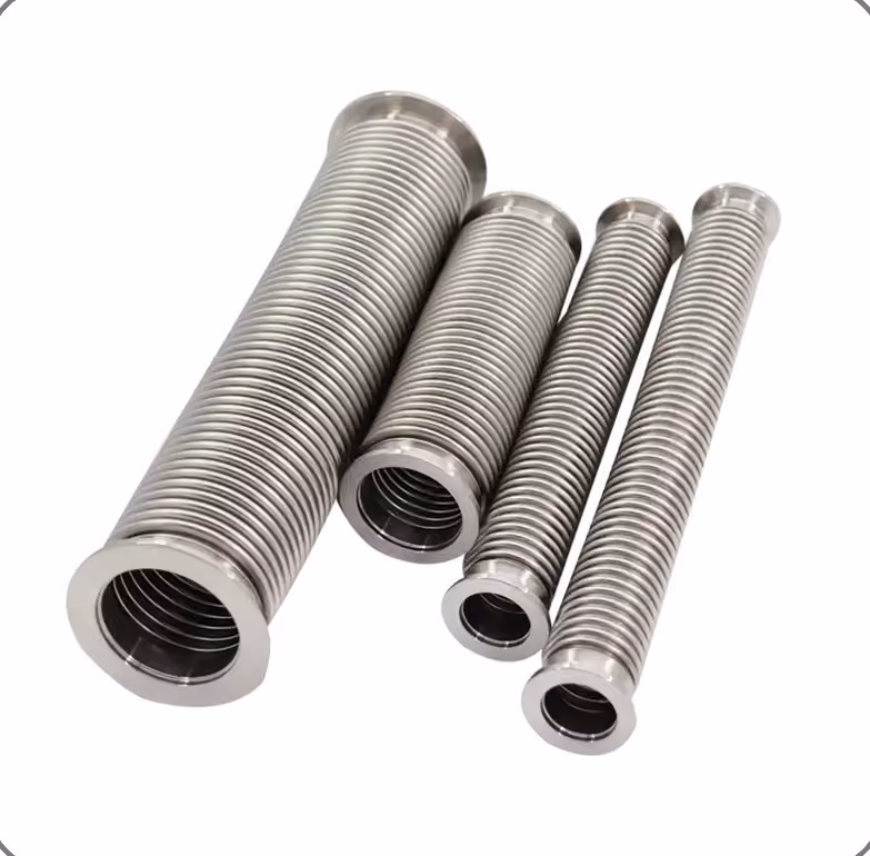 SS KF Flexible Vacuum Corrugated Hose — FerruleX stainless steel fittings