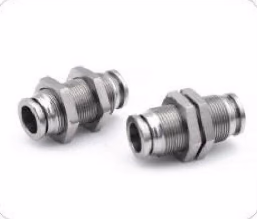 Push-to-Connect Bulkhead Fitting — FerruleX stainless steel fittings